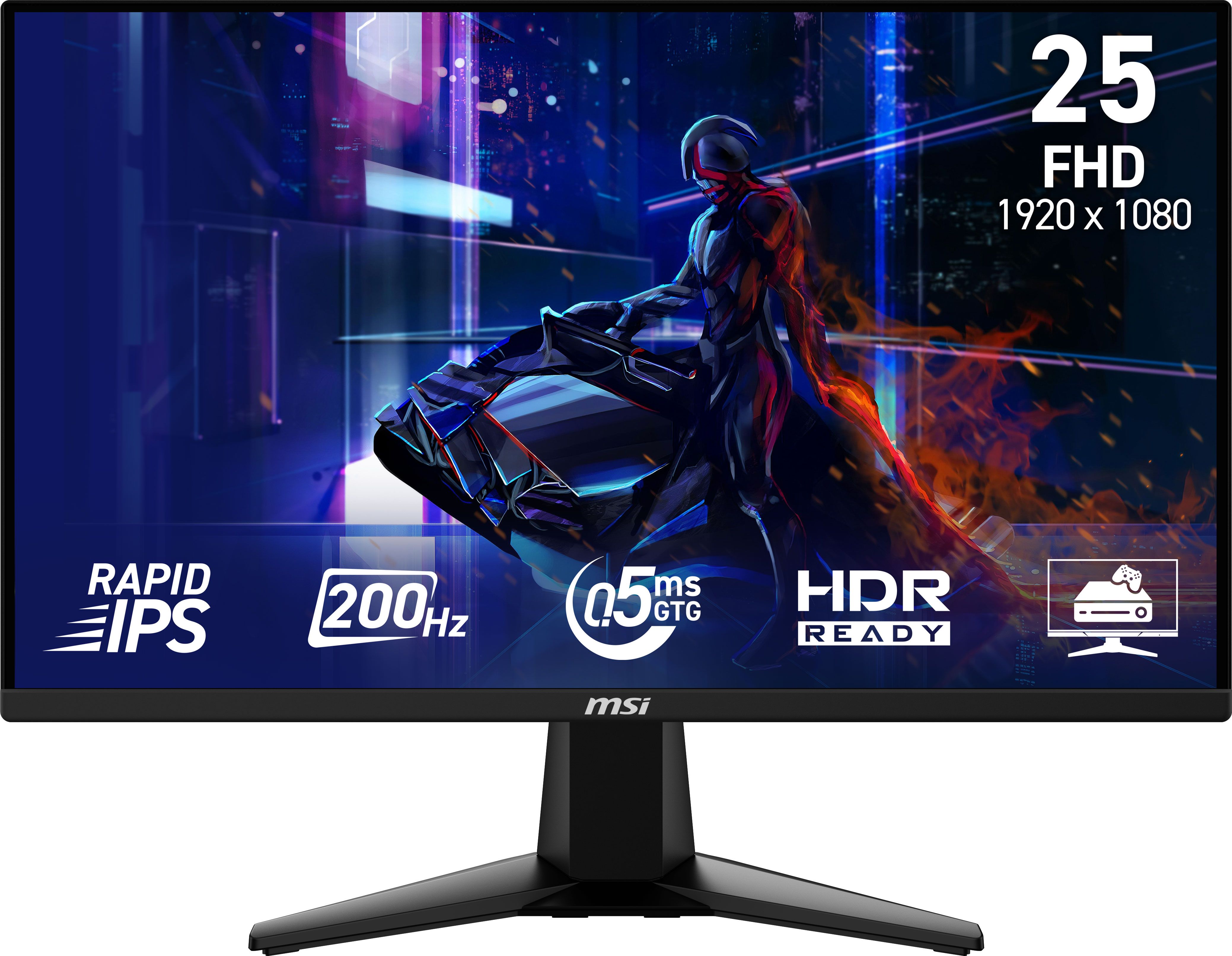 MSI MAG 255F E20 Gaming Monitor - 24.5 Inch - Full HD - 200Hz - 0.5ms - Black