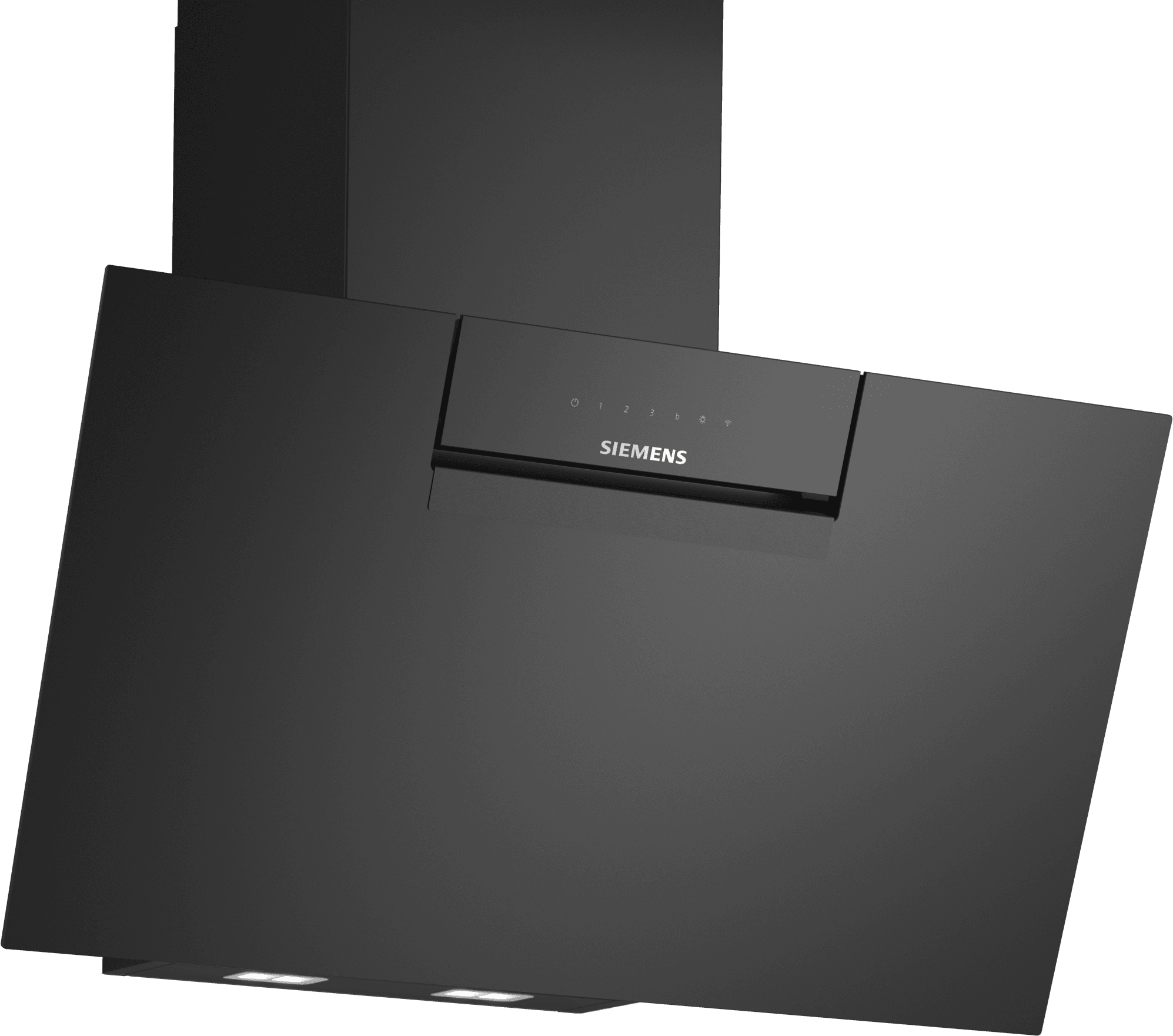 Siemens LC87KFN60B Angled Chimney Cooker Hood - Black