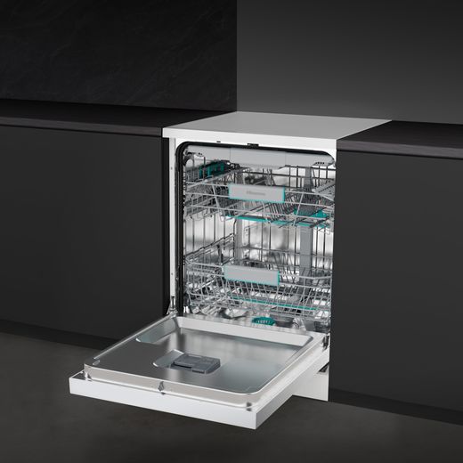 Hisense Standard Dishwasher - White - Dishwasher in kitchen shot 