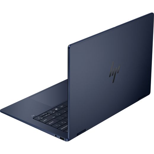 HP 14" Laptop - Intel® Core™ Ultra 7, 1TB SSD, 16 GB RAM - Silver - Back right perspective