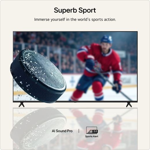 LG NANO AI NU80 85" 4K Ultra HD Smart TV - Annotation - sport shot