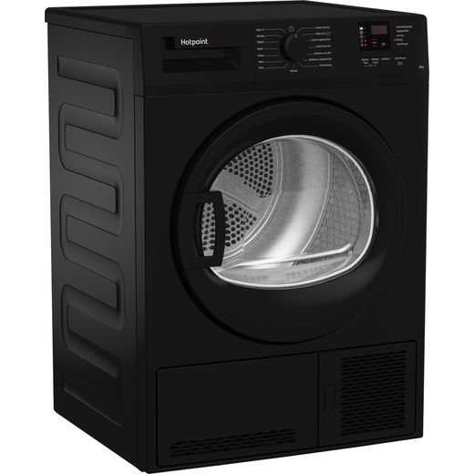 Hotpoint 8Kg Condenser Tumble Dryer - Black - Right perspectives shot