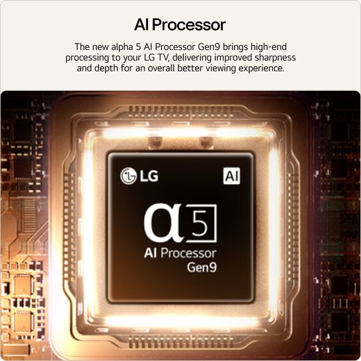 LG LED AI 43" Full HD Smart TV - Annotation - processor shot