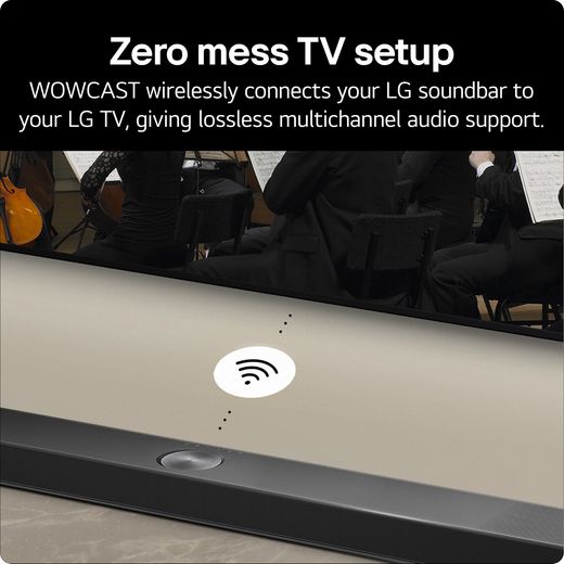 LG US70TR.AGBRLLK Bluetooth 5.1.1 Soundbar - Black - Annotation - Wow cast shot