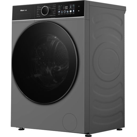 Hisense 3i KitchenFit Series WF3I1143BTL 11kg WiFi Connected Washing Machine with 1400 rpm - Titanium - left perpsective shot
