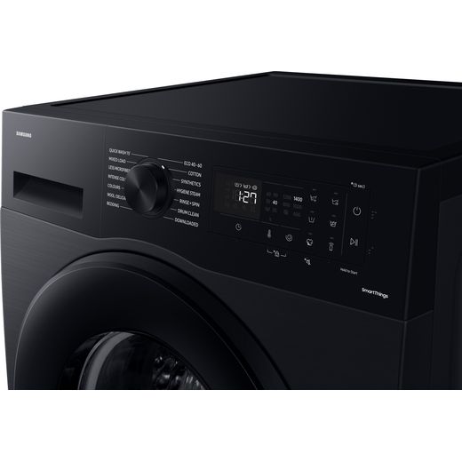 Samsung Series 5 AI Energy WW90CGC04DAB 9kg WiFi Connected Washing Machine with 1400 rpm - Black - Control panel