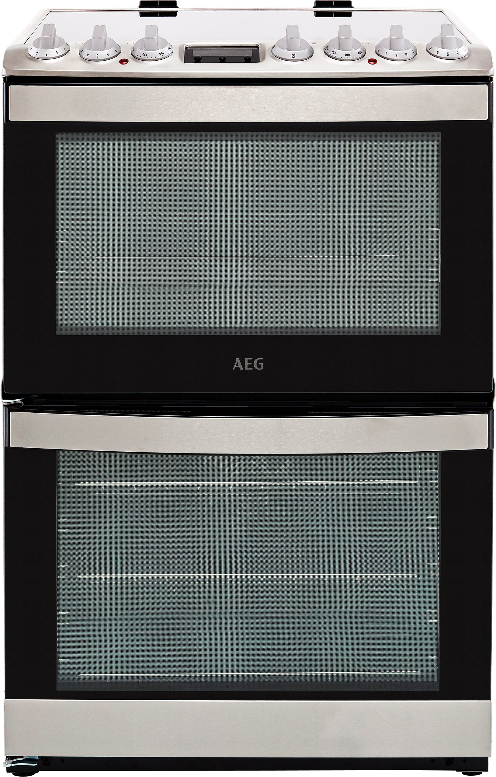 AEG CCB6740ACM 60cm Electric Cooker with Ceramic Hob - Stainless Steel - A/A Rated, Stainless Steel