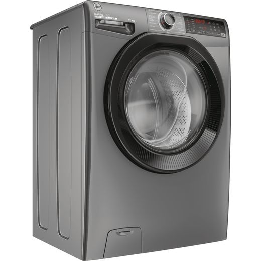 Hoover 31020227 H3WPS4126TAMBR80 12kg Washing Machine with 1400 rpm - Anthracite - Right perspective shot
