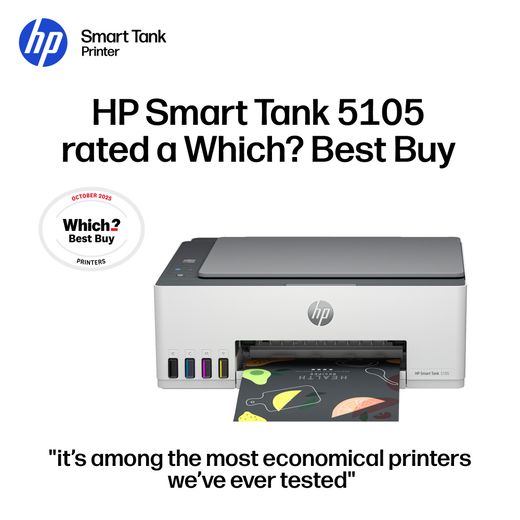HP Smart Tank Wireless Inkjet Printer Up to 3 years of Ink Included - Grey - Award