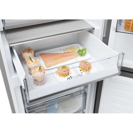 Haier Total No Frost Fridge Freezer - Silver - Close up drawer shot