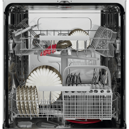 AEG 6000 Series Standard Dishwasher - White - Internal shot