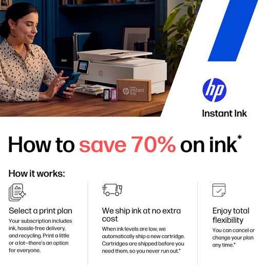 HP ENVY Photo 7930 Wireless All In One Inkjet Printer includes 3 months Free Instant Ink - White - Annotation - Save 70%