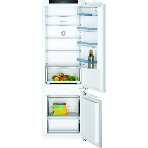 Bosch Serie 4 KIV87VFE0G Integrated 70/30 Fridge Freezer with Fixed Door Fixing Kit - White - E Rated