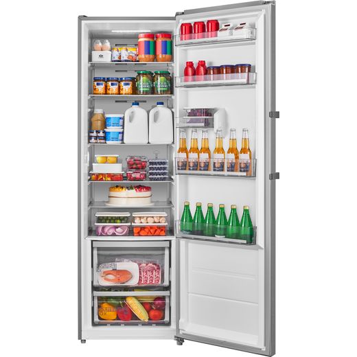 Midea MDRD502MTE46 Fridge - Stainless Steel - Doors open