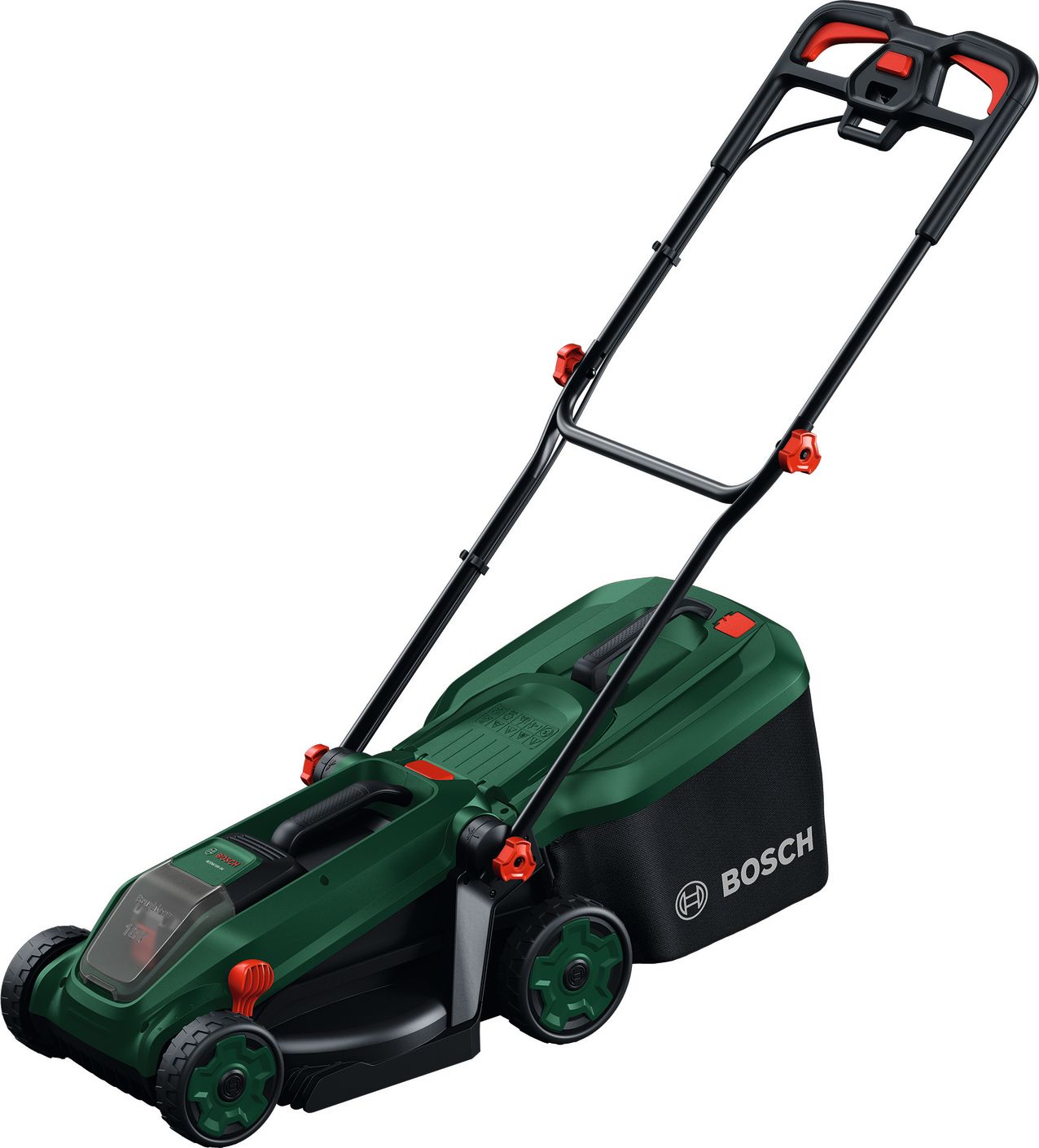 Bosch Rotak 18V-34 Cordless Lawn Mower - 34 cm Cutting Width - Green