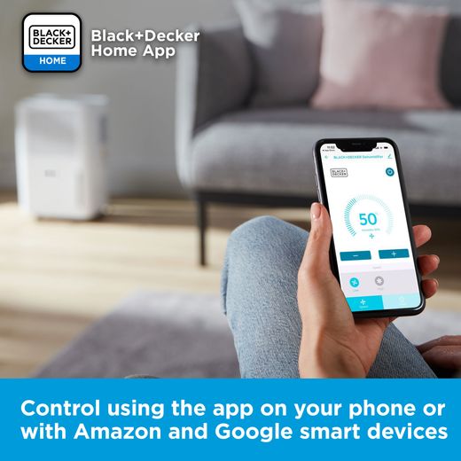 Black + Decker Dehumidifier - White - Annotation - Home app