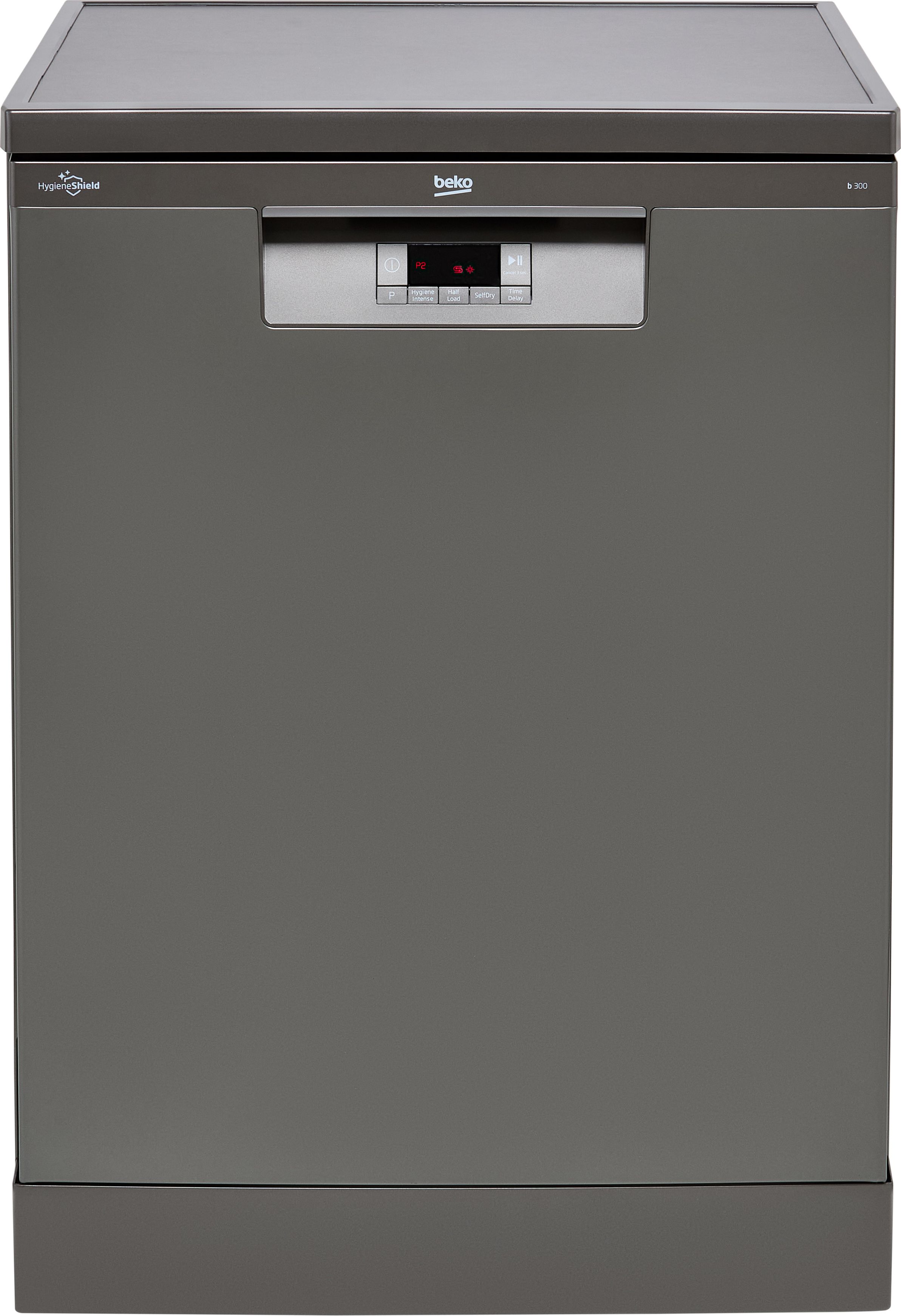 Image of Beko HygieneIntense™ BDFN15430G Full Size Dishwasher - Graphite - D Rated, Silver