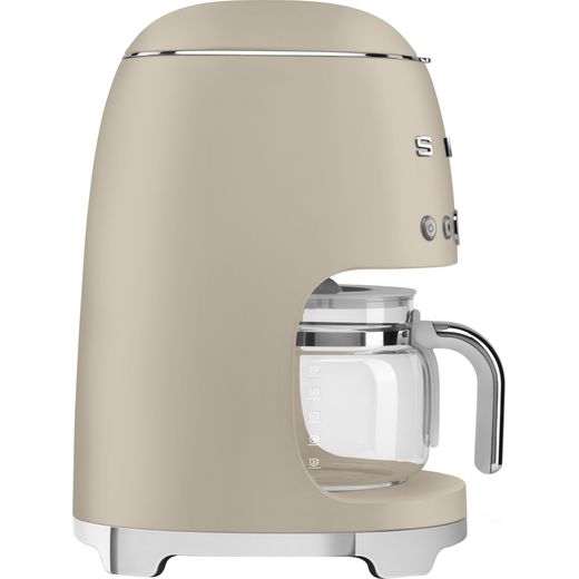 Smeg 50's Style Drip Filter Coffee Machine - Moonlight - Side shot