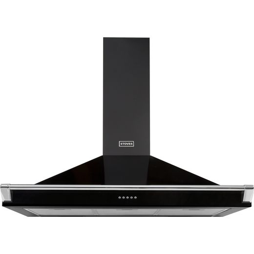 S1100 RICH CHIM RAIL_BK Stoves Cooker Hood Black