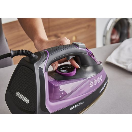 Morphy Richards Turbosteam 303140 2800 Watt Iron -Purple / Black - Adjusting setting