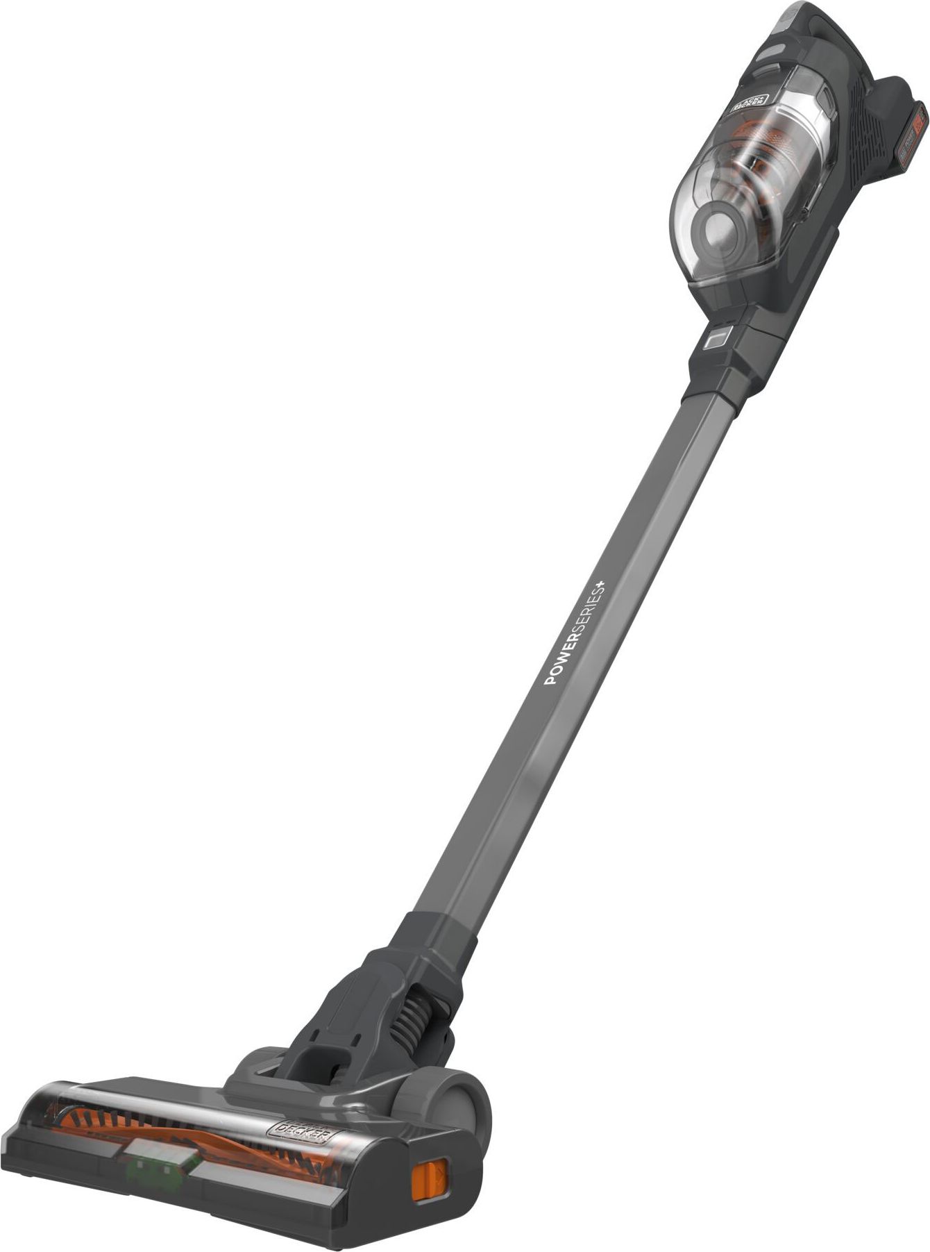 Black + Decker Cordless Stick Vacuum Cleaner - Grey - 40 Min Runtime - Bagless