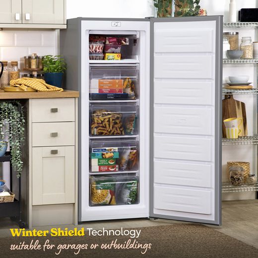 Russell Hobbs Upright Freezer - Stainless Steel - Annotation - Winter shield shot