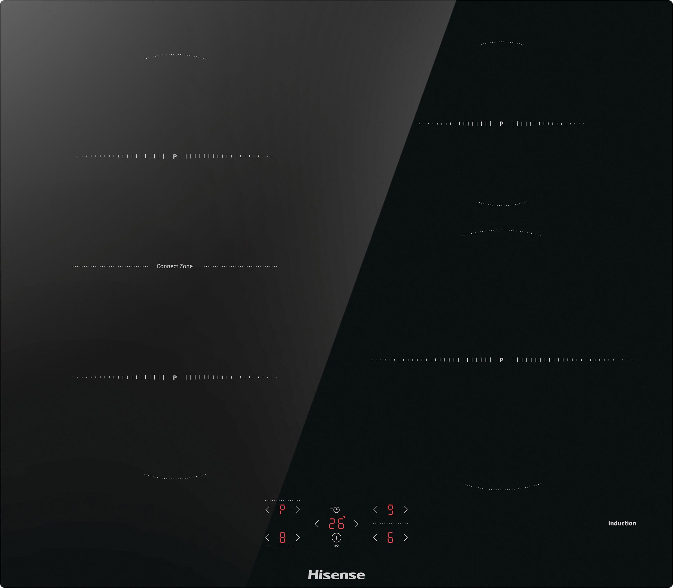 Image of Hisense HI6421BSC 60cm Induction Hob - Black, Black