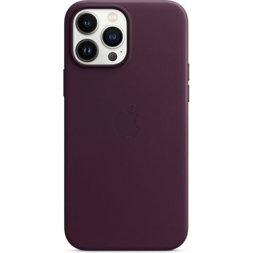 Apple Leather Case for iPhone 13 Pro Max - Dark Cherry