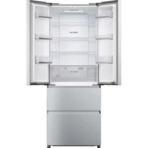 Haier FD 70 Series 5 American Fridge Freezer - Stainless Steel - Front with door open shot