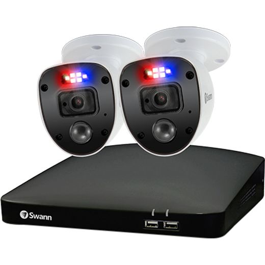 Swann Enforcer 2 Camera 4 Channel DVR Security System Full HD 1080p - White
