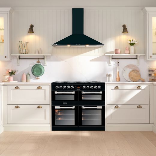 Leisure Cuisinemaster 100cm Dual Fuel Range Cooker - Black - Cooker in kitchen