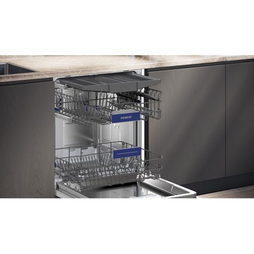Siemens IQ-300 Integrated Standard Dishwasher - Silver - dishwasher with drawer open shot