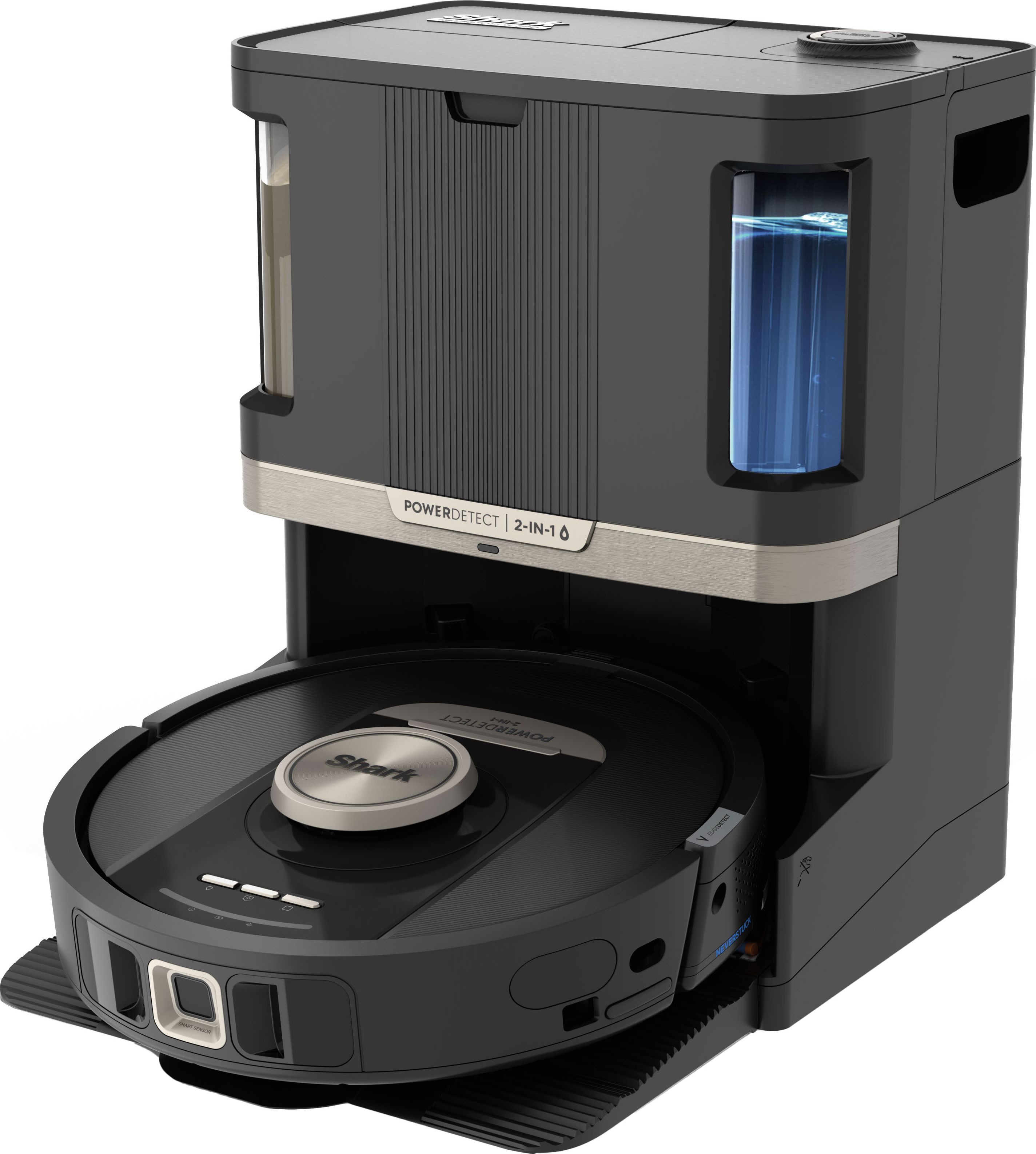 Shark - Robot Vacuum Cleaner - PowerDetect NeverTouch Pro - RV2800ZEUK - Black