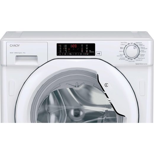 Candy CBW48TWM5J-80 8kg Washing Machine with 1400 rpm - White - Control panel
