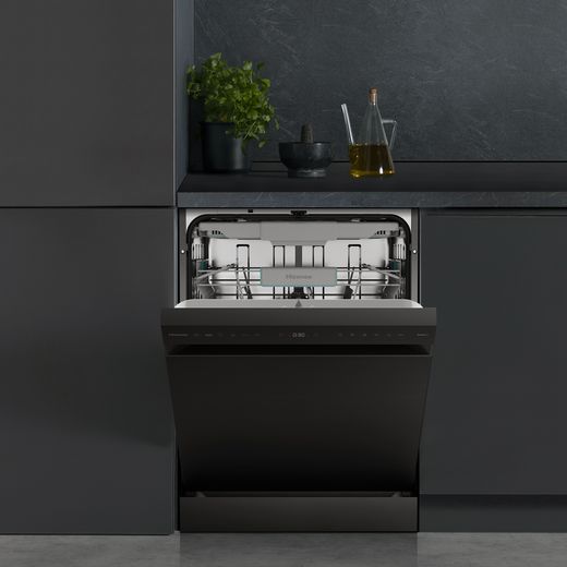 Hisense Standard Dishwasher - Stainless Steel - Dishwasher in kitchen shot 