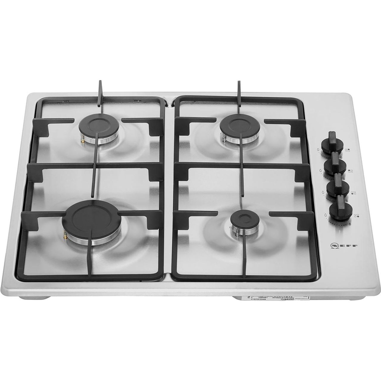 NEFF T26BR46N0 N30 Built In 58cm 4 Burners Gas Hob Stainless Steel