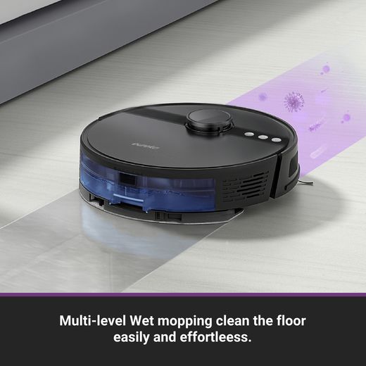 Eureka N6 Robotic Vacuum Cleaner - Black - Annotation - multi level wash