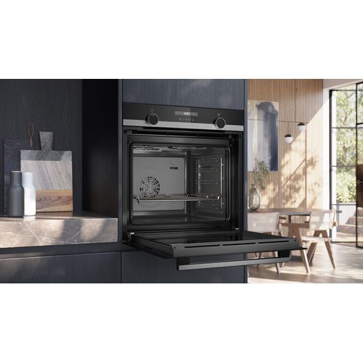 Siemens IQ-500 Built In Electric Single Oven - Stainless Steel - Oven in kitchen shot