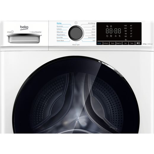 Beko BMM5DFO851W 8Kg / 5KGKg Washer Dryer with 1400 rpm - White - Control panel