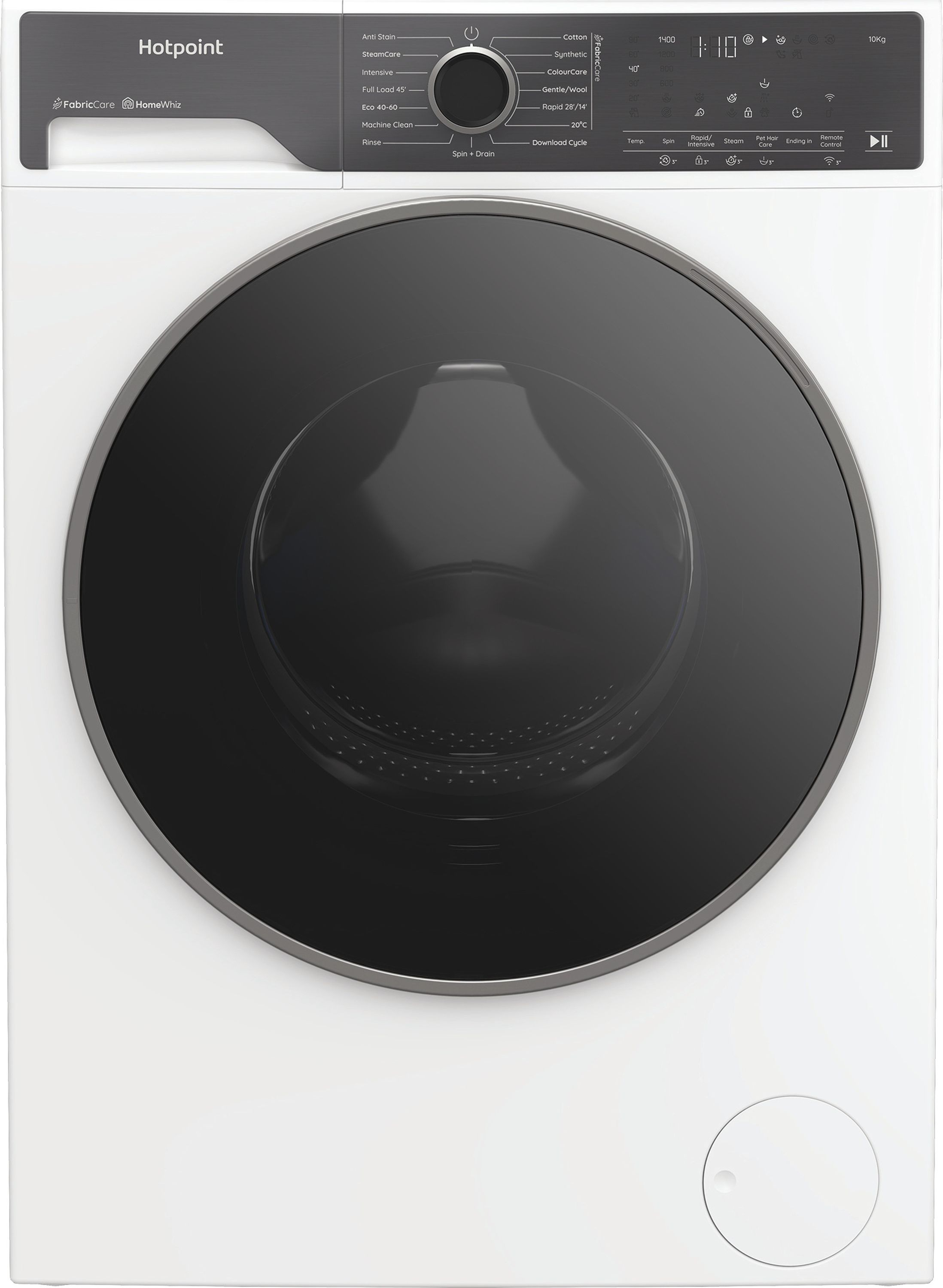 Image of Hotpoint Fabic Care Pro HPA 105 CARE UK 10kg Washing Machine with 1400 rpm - White - A Rated, White