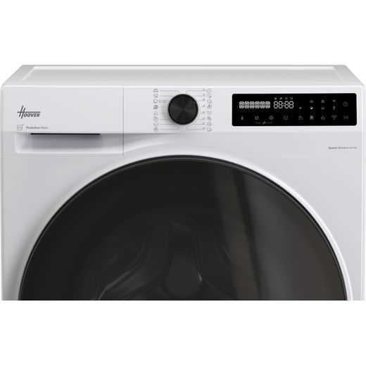 Hoover Pro Wash&Dry Series 5 HBWP 4128BL8-80 Wifi Connected / Washer Dryer with 1400 rpm - White - Close up shot