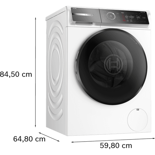 Bosch Serie 8 WGB264A1GB 11kg Washing Machine with 1351 rpm - White - Dimensions