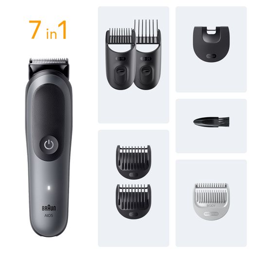 Braun All-in-one Series 5 Mens Shaver - Black - Annotation - 7 in 1