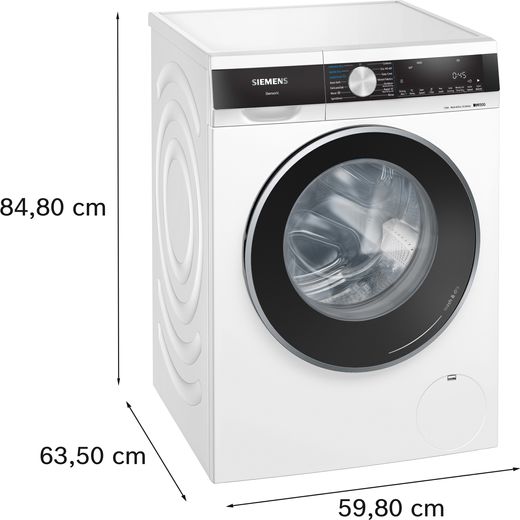 Siemens IQ-500 i-Dos™ 10.5Kg / 6.0Kg Washer Dryer - White - Annotation - Dimensions shot
