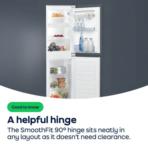 Indesit 60/40 Fridge Freezer - Silver - AO Annotation - SmoothFit