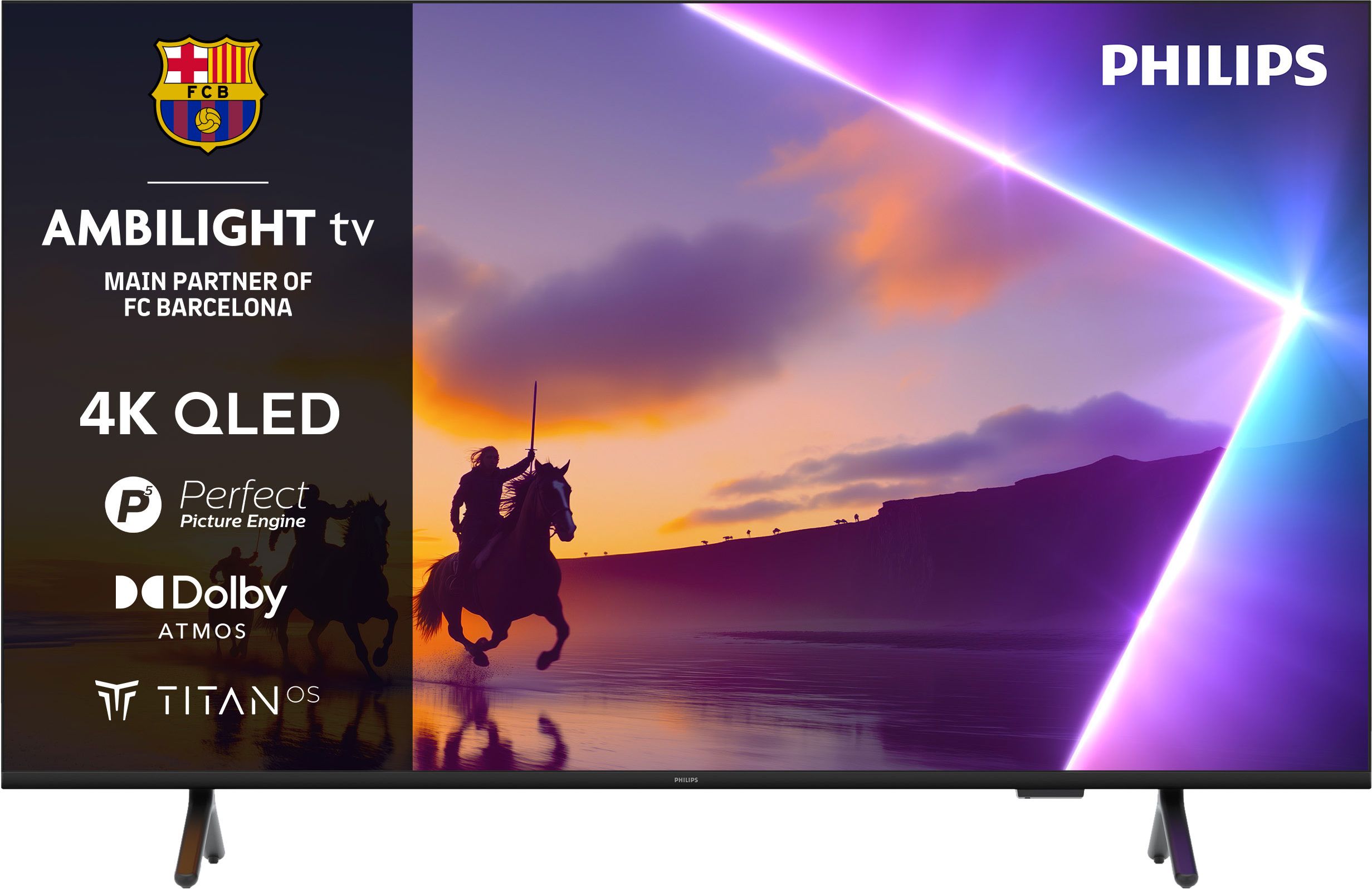 Philips PUS8500/05 75" 4K Ultra HD QLED Smart Ambilight TV - 75PUS8500/12, Black