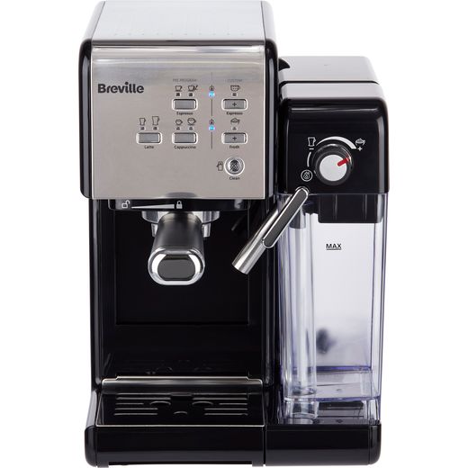 Breville One-Touch Espresso Coffee Machine - Black / Chrome - Front shot
