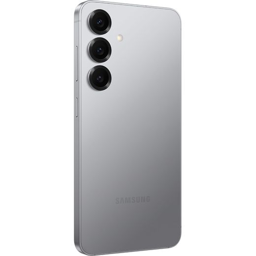 Samsung Galaxy S25 256GB Smartphone in Silver Shadow - Back right perspective