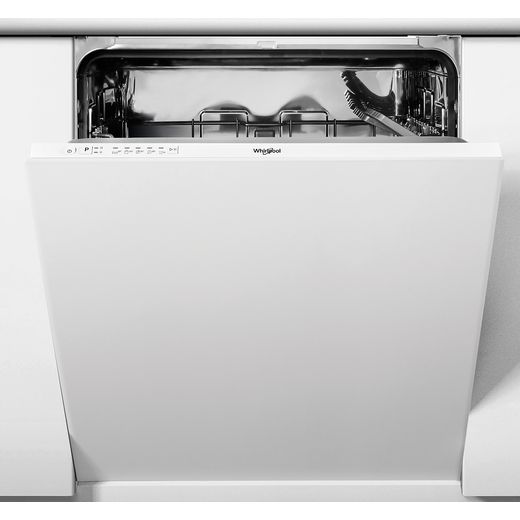 Whirlpool WIE2B19NUK Fully Integrated Standard Dishwasher - White Control Panel with Fixed Door Fixing Kit - F Rated