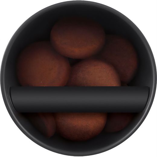 Sage The Knock Box™ 20 - Front shot - Top view with coffee pucks inside